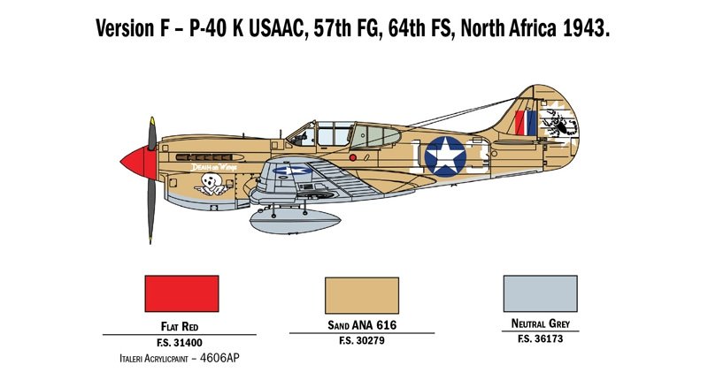 Italeri 2795 P-40 E/K KITTYHAWK 1/48 – Bild 7