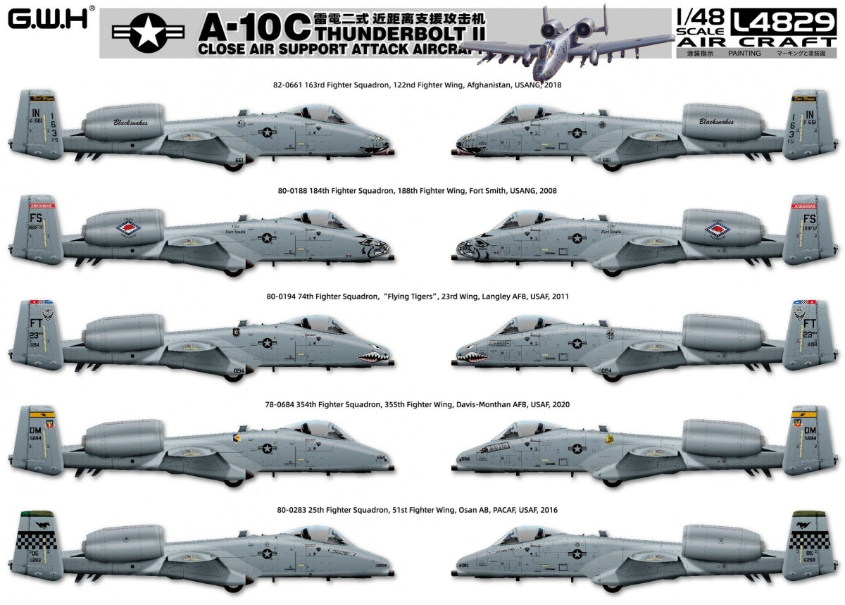 Great Wall Hobby L4829 A-10C THUNDERBOLT II 1/48 – zdjęcie 3