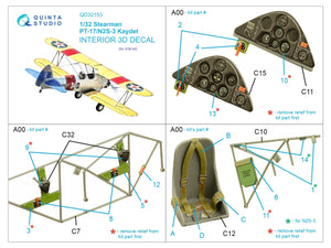 Quinta Studio QD32153 Pt-17/N2S-3 Kaydet 3D-Printed colored Interior on decal paper (ICM) 1/32 – image 2