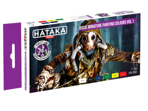 Hataka HTK-DS01 Basic Miniature Painting Colors vol. 1 6x17 ml