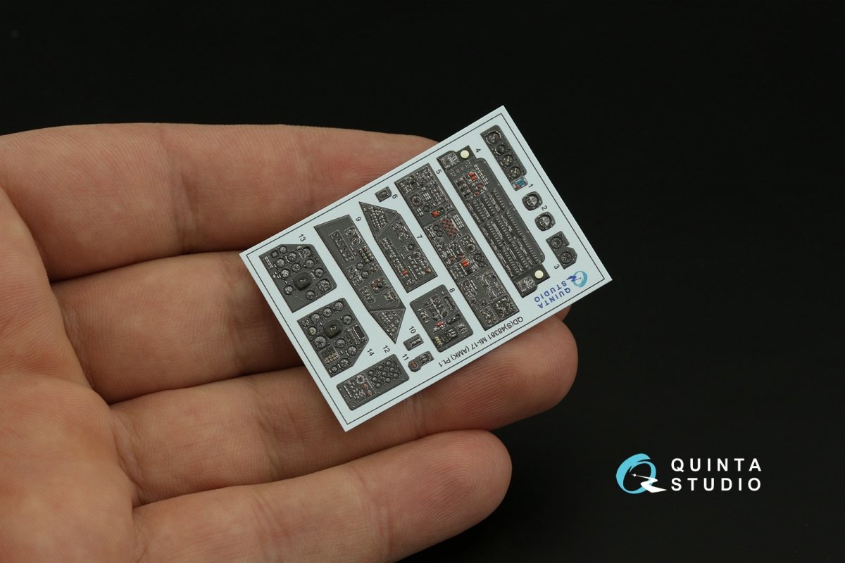 Quinta Studio QDS-48381 Mi-17 3D-Printed &amp;amp; colored Interior on decal paper (AMK) (Small version) 1/48 – image 5