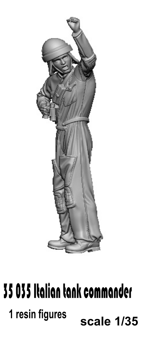 Glowel Miniatures 35035 Italian tank commander 1/35