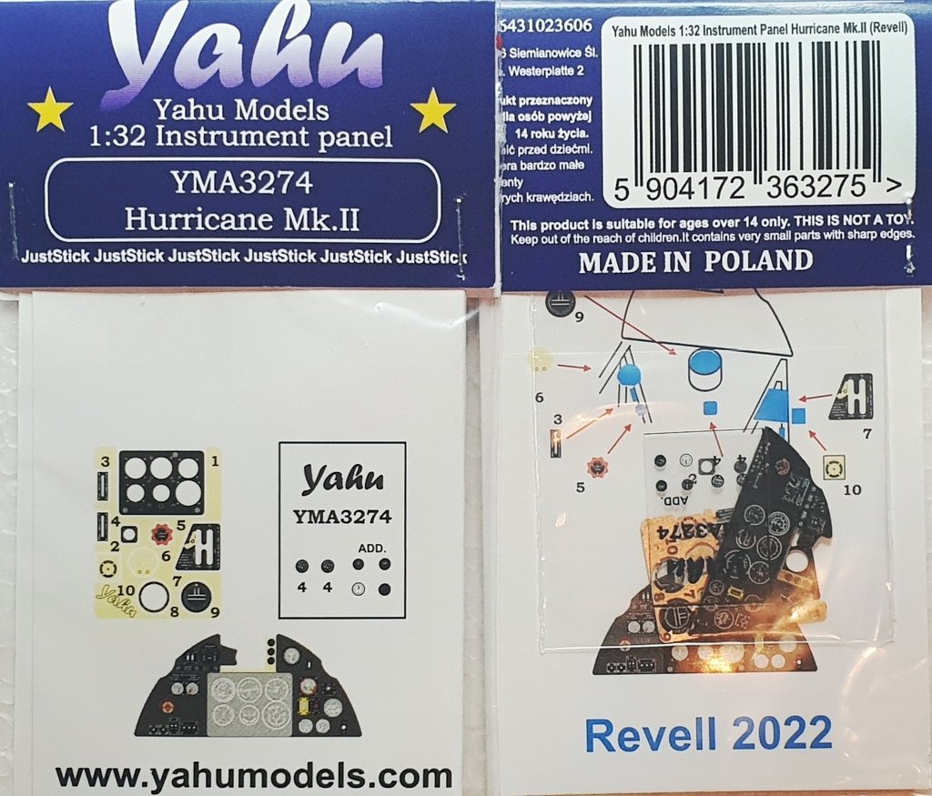 Yahu YMA3274 Hurricane Mk.II Revell 1/32