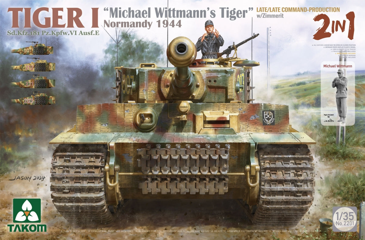 Takom 2201W Double Tiger I Box Limited Edition (Early And Late/Late Command/Michael Wittmann And Michael Wittmann) 1/35 – image 3