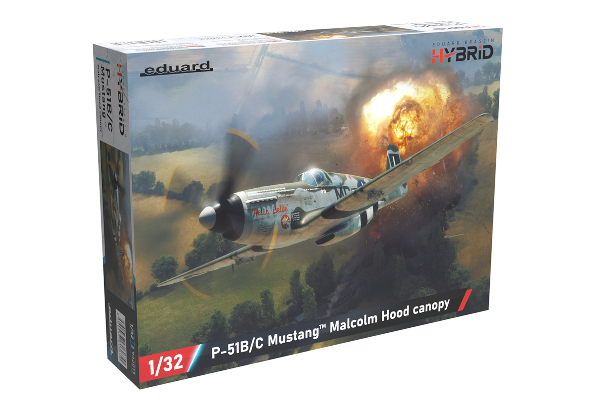 Eduard 932013 North American P-51 B Mustang (Malcolm Hood Canopy) Hybrid Edition 1/32 – image 2