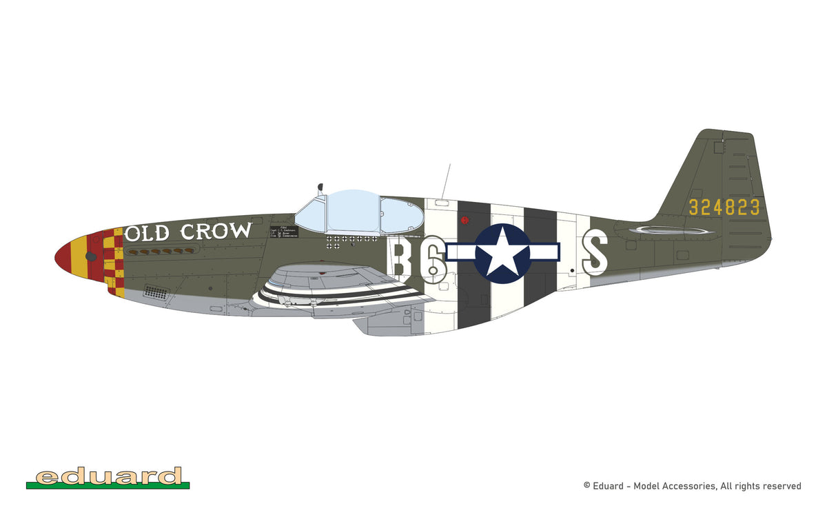 Eduard 932013 North American P-51 B Mustang (Malcolm Hood Canopy) Hybrid Edition 1/32 – image 7