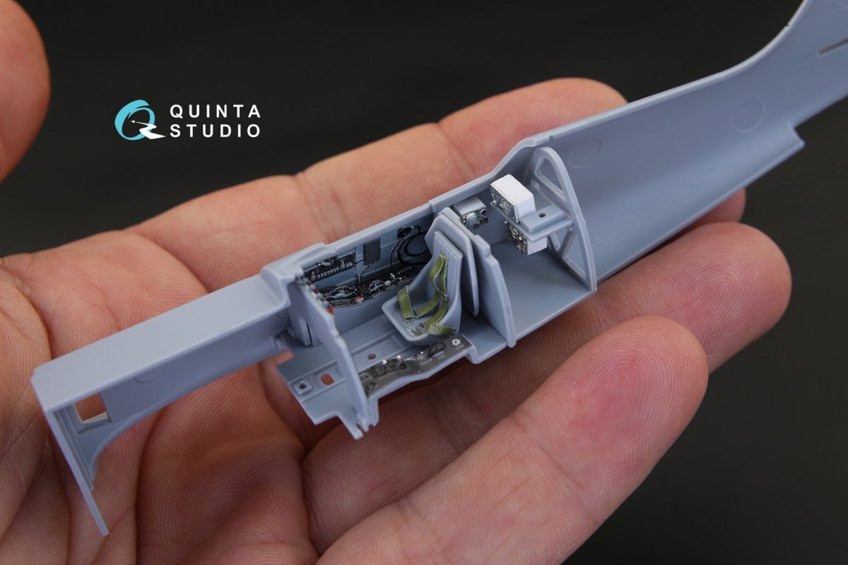 Quinta Studio QD48023 La-9 3D-Printed &amp;amp; colored Interior on decal paper (for ARK kit) 1/48 – image 10