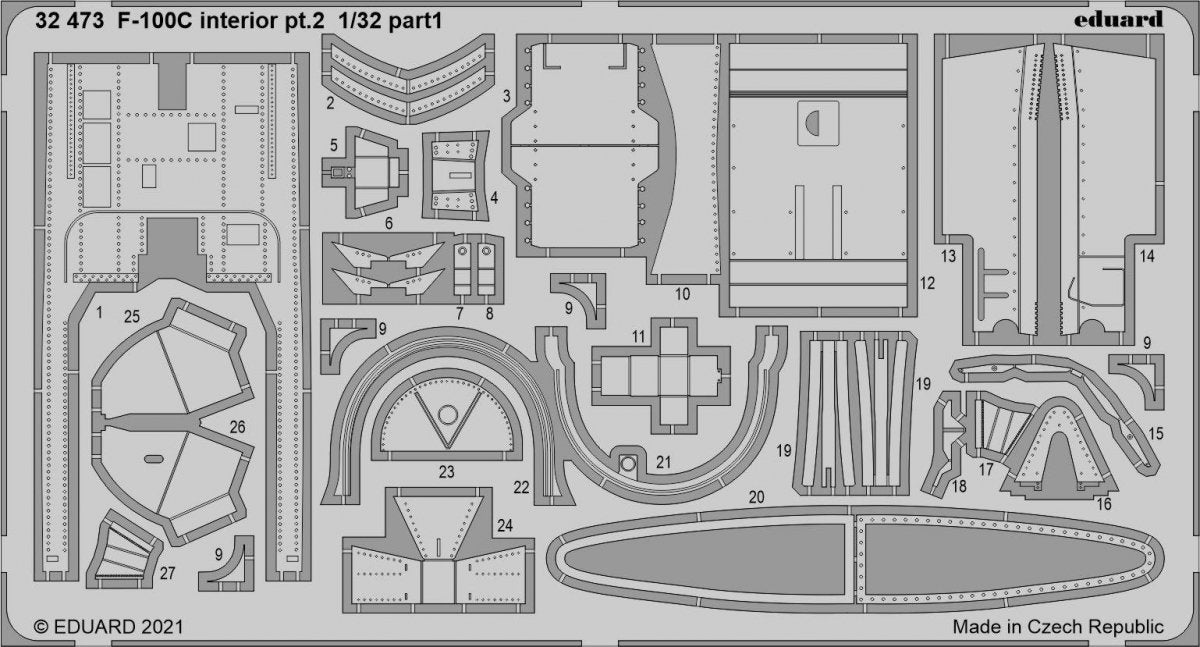 Eduard BIG33136 F-100C PART AND TRUMPETER 1/32 – image 2