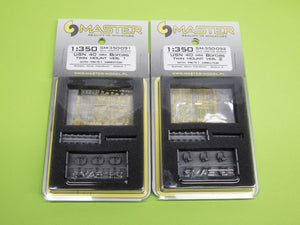 Master SM-350-091 USN 40 mm/56 Bofors twin mount ver.1 / with Mk-51 director - (resin, PE and turned parts) - (6pcs) 1/350 – obrázek 6