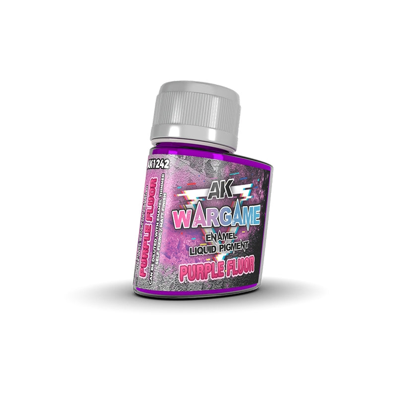 AK Interactive AK1242 PURPLE FLUOR – ENAMEL LIQUID PIGMENT 35ml