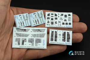 Quinta Studio QD48345 F/A-18B 3D-Printed &amp;amp; colored Interior on decal paper (Hasegawa) 1/48 – image 2