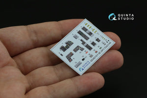 Quinta Studio QD48219 F-5E 3D-Printed &amp;amp; colored Interior on decal paper (AFV club) 1/48 – obrázek 4