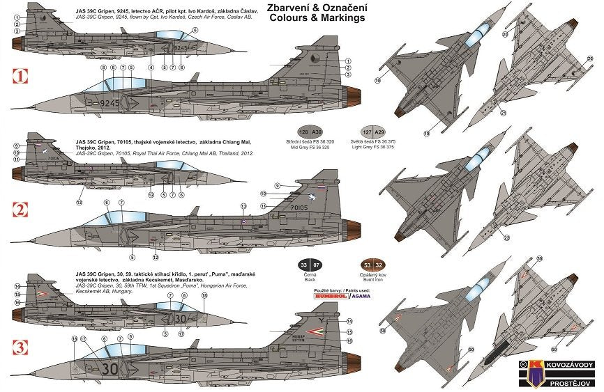 Kovozavody Prostejov KPM0161 JAS-39 Gripen 1/72 – image 2