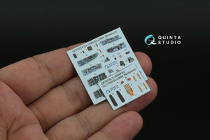 Quinta Studio QD72224 Su-17M4/Su-22M4 3D-Printed &amp;amp; colored Interior on decal paper (Modelsvit) 1/72 – obrázek 7