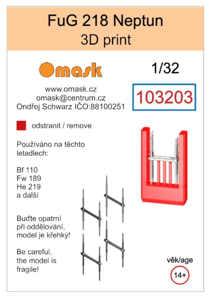 Omask 103203 FuG 218 Neptun (3D print) 1/32 – immagine 2