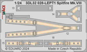 Eduard 3DL32028 Spitfire Mk.VIII SPACE AIRFIX 1/24 – imagen 4