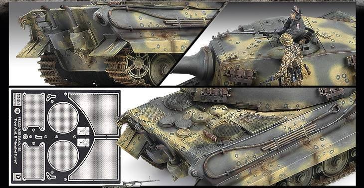 Academy 13229 German King Tiger Last Production 1/35 – obrázek 2