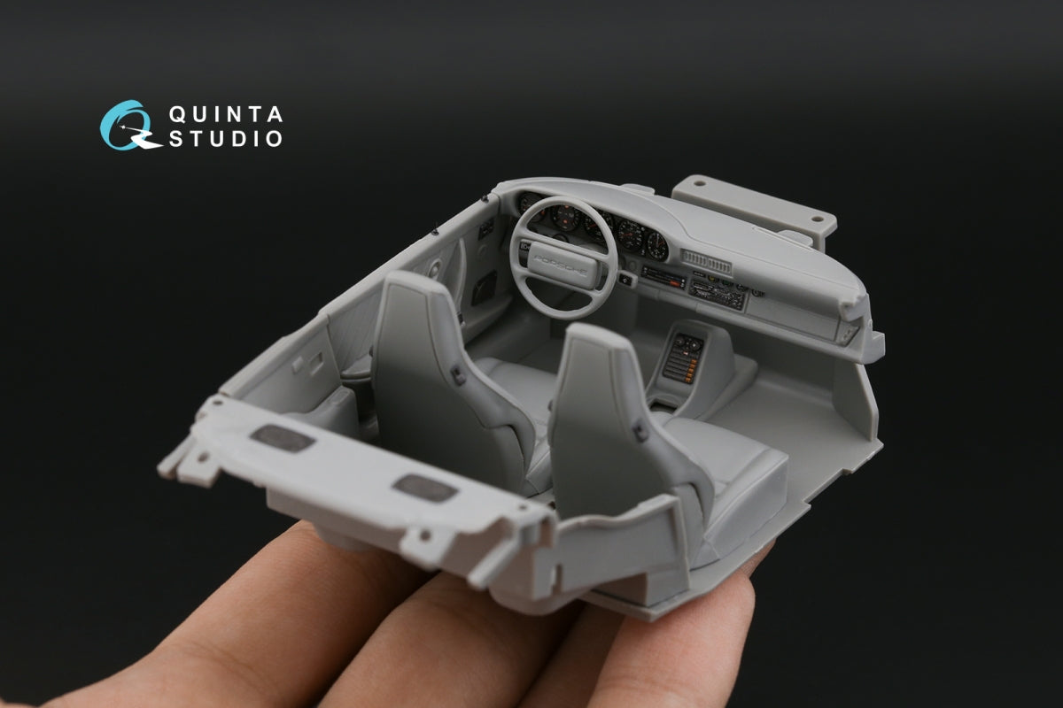 Quinta Studio QD24005 Porsche 911 Carrera 3.2 3D-Printed &amp;amp; colored Interior on decal paper (Revell) 1/24 – obrázek 12
