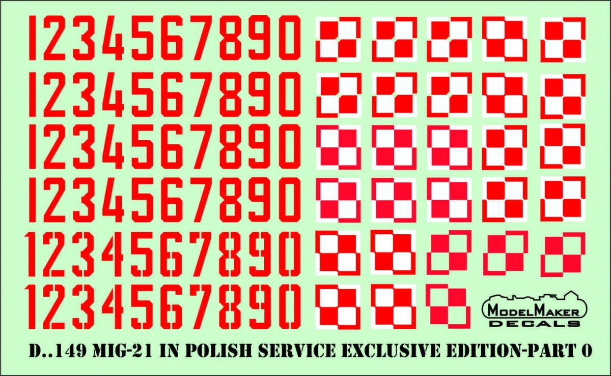 ModelMaker Decals D48154 MiG-21 in Polish service exclusive edition part V 1/48 – Bild 6