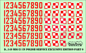 ModelMaker Decals D48154 MiG-21 in Polish service exclusive edition part V 1/48 – Bild 6