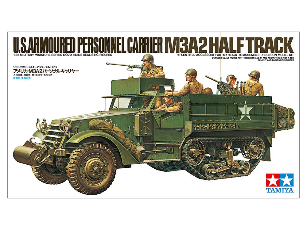 Tamiya 35070 US Armored Personnel Carrier M3A2 Half Track 1/35 – Bild 2