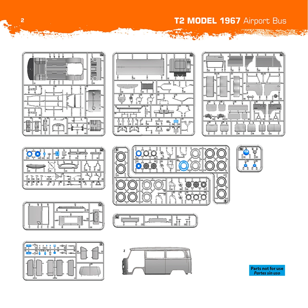 AK Interactive AK35033 T2 MODEL 1967 AIRPORT BUS 1/35 – immagine 12