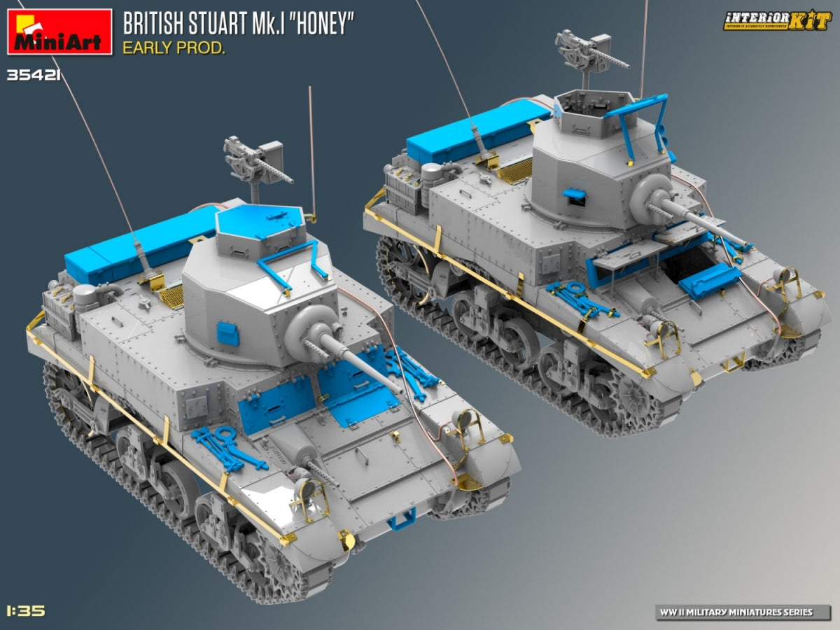 MiniArt 35421 BRITISH STUART MK.I HONEY EARLY PROD. INTERIOR KIT 1/35 – image 5