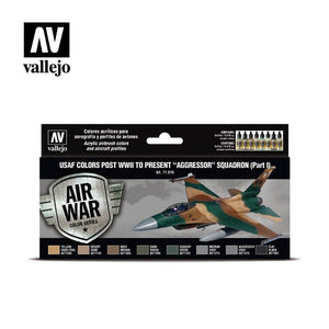 Vallejo 71616 USAF colors post WWII to present Aggressor Squadron Part I 8x17ml