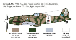 Italeri 1481 Macchi MC.202 Flogore &amp;quot;Aces&amp;quot; - 5 Regia Aeronautica Aces Versions 1/72 – image 3