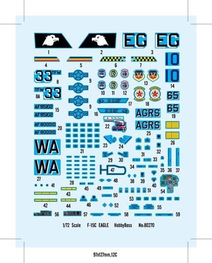 Hobby Boss 80270 F-15C Eagle Fighter 1/72 – image 3