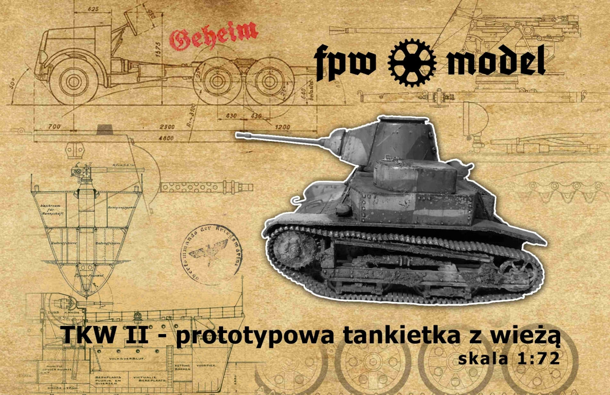 FPW Model 72014 TKW II - prototype tankette with turret 1/72