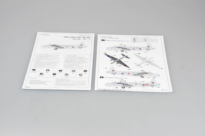 Trumpeter 01633 Vickers Wellington GR.MK XIV 1/72 – immagine 8