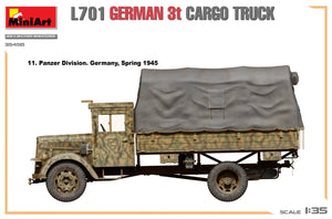 Miniart 35450 L701 GERMAN 3T CARGO TRUCK 1/35 – Bild 15
