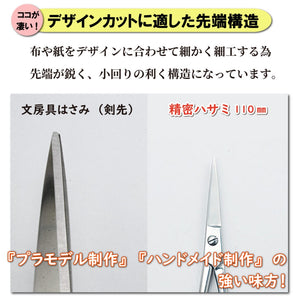 Mineshima TM-31 Precision scissors 110mm curved tip – image 3