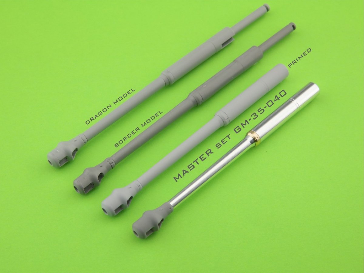 Master GM-35-040 PzKpfw VI Tiger I - 88 mm gun barrel KwK36 L/56 - early version of the muzzle brake 1/35 – imagen 9