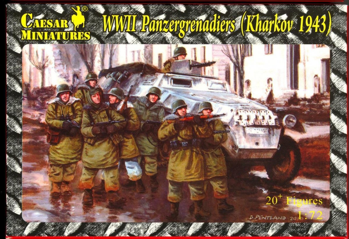 Caesar Miniatures HB01 GERMAN WWII PANZERGRENADIERS KHARKOV 1943 1/72
