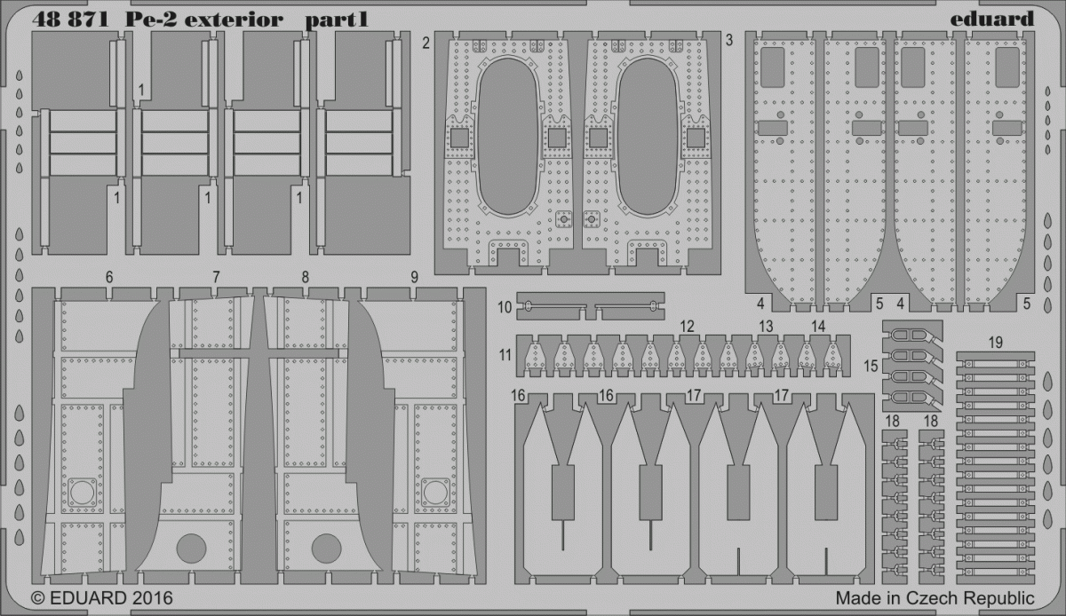Eduard 48871 Pe-2 exterior 1/48 ZVEZDA – obrázek 2