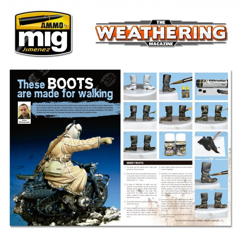 AMMO of Mig Jimenez 4524PL TWM Issue 25 WHEELS, TRACKS &amp;amp; SURFACES Polish language version – image 6