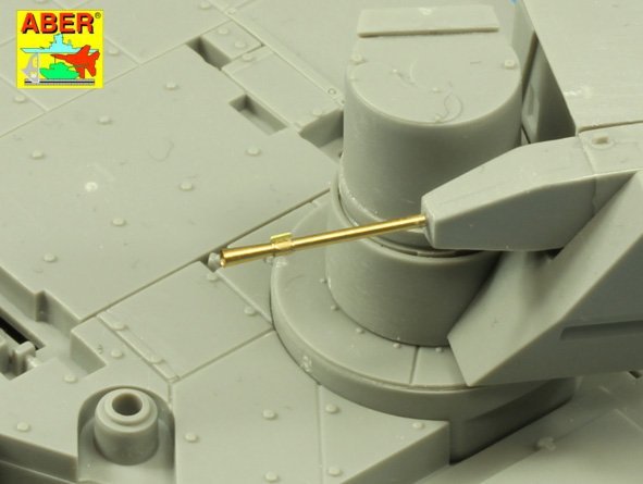 Aber 35 L-187 Armament for Russian Main Battle Tank T-14 ARMATA barrel for 125 mm 2A82-1M cannon &amp;amp; barrel for 12.7 mm Kord AA MG 1/35 – obrázek 16