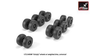 Armory Models AW72506 A400M Grizzly wheels w/ weighted tires 1/72 – image 3