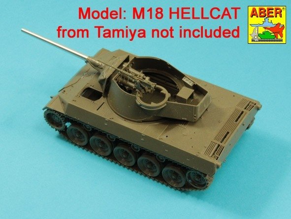 Aber 35L-325 76mm M1A1 Barrel for M18 Helcat Assault Gun 1/35 – Bild 6