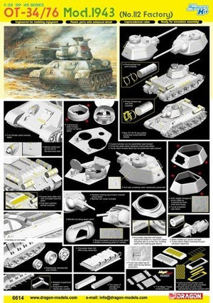 Dragon 6614 Soviet OT-34/76 model 1943 1/35 – image 2