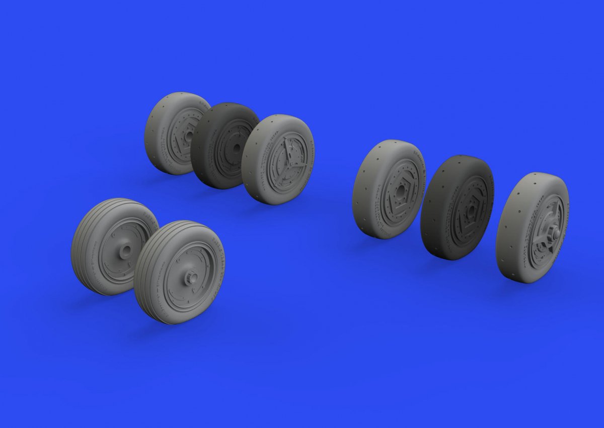 Eduard 648740 SR-71A wheels REVELL 1/48 – image 2