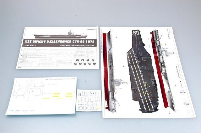 Trumpeter 05753 USS Dwight D.Eisenhower CVN-69 1978 1/700 – Bild 3
