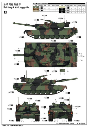Trumpeter 00926 US M1A1 AIM MBT 1/16 – immagine 2