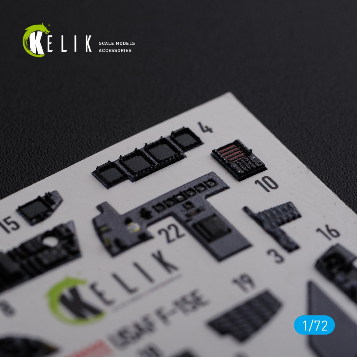 KELIK K72111 F-15E interior 3D decals for Academy kit 1/72 – image 5