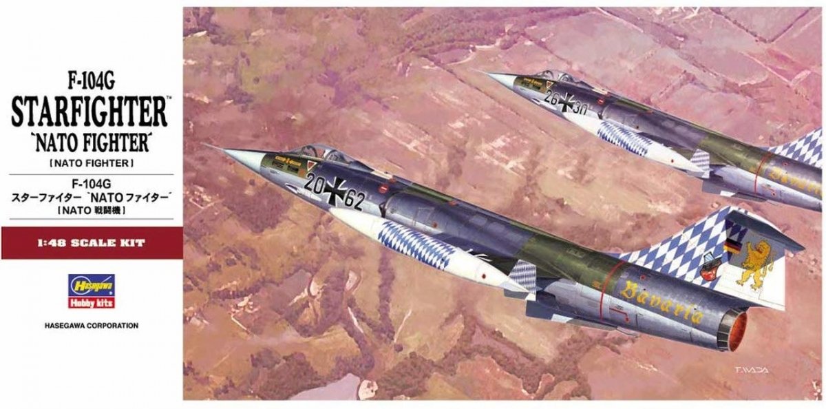 Hasegawa PT20 NATO Fighter F-104G Starfighter &amp;quot;NATO Fighter&amp;quot; 1/48