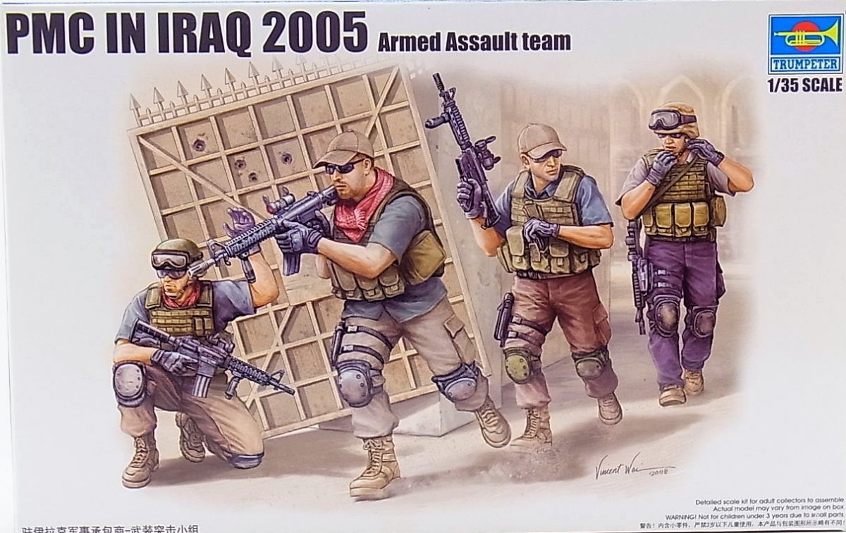 Trumpeter 00419 PMC in Iraq 2005-Armed Assault Team 1/35 – image 2
