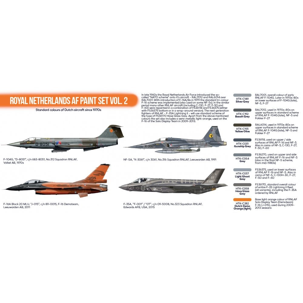Hataka HTK-CS82 Royal Netherlands AF paint set vol. 2 (8x17ml) – image 3