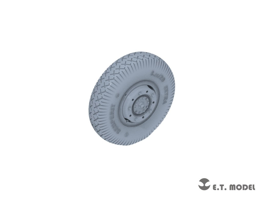 ET Model P35-107 WWII German Sd.Kfz.234 Large Diameter Weighted Wheels Type.7 1/35 – Bild 4